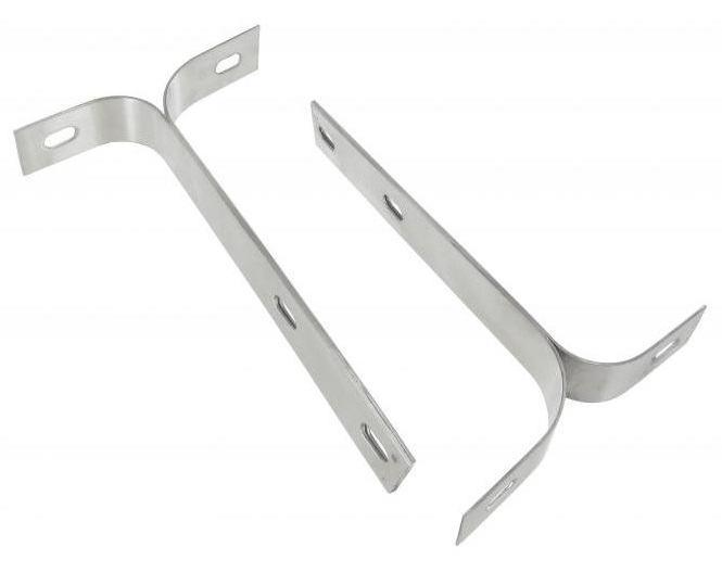 BUMPER BAR BRACKETS CHROME REAR TY1 >67
