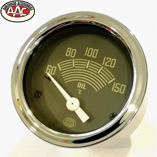 OIL TEMP GAUGE 52mm 6 VOLT